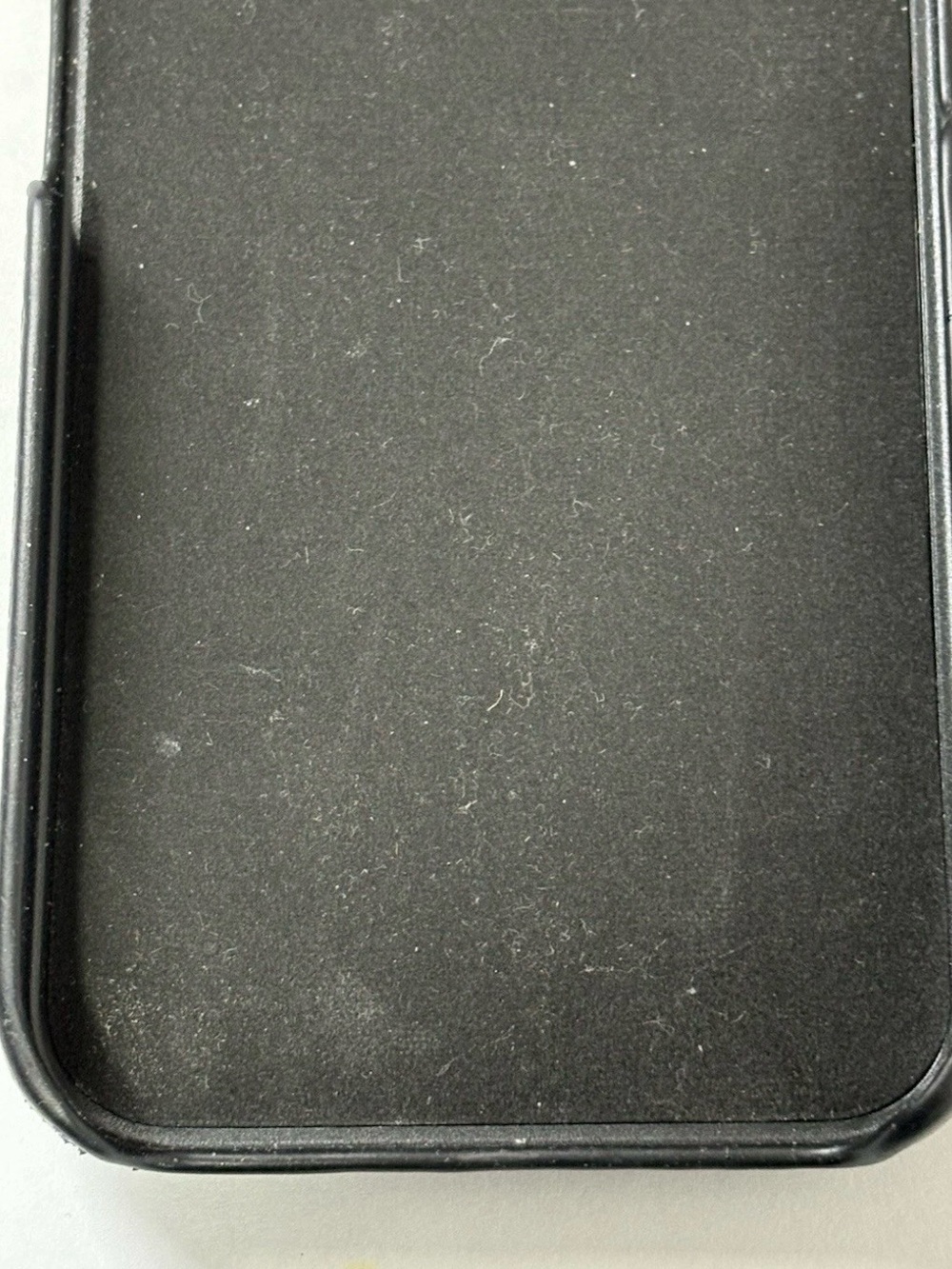 Prada Black Pebbled Leather Phone Card Case with Triangular Logo - Picture 7 of 12
